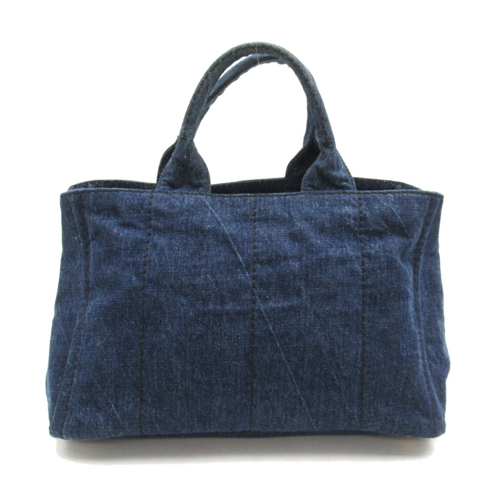 Prada Bag 2WAY Kanapa Denim Blue Tote